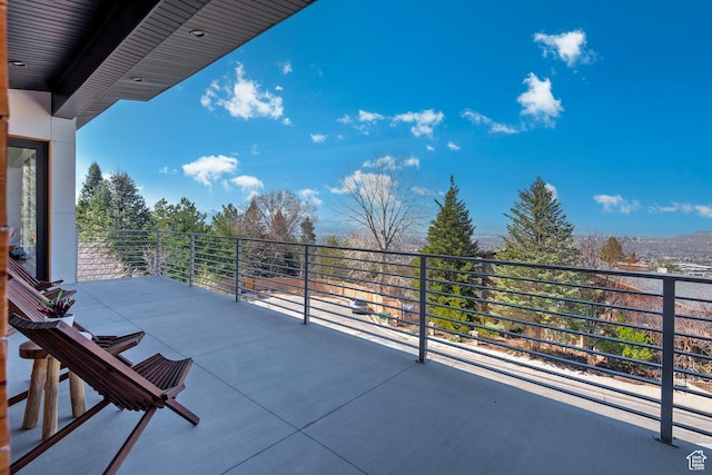 view of patio / terrace featuring a balcony