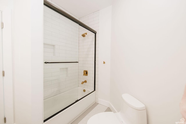 1154 Fawn, Pleasant View, UT 84414 - bathroom with toilet, enclosed tub / shower combo, and baseboards