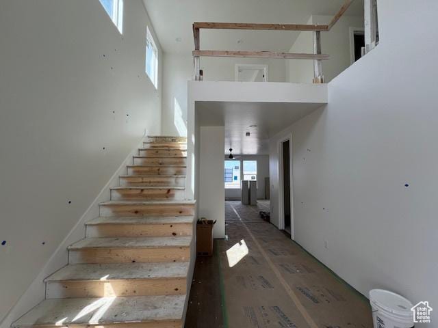 2131 N 725 W, Centerville, UT 84014 - stairway featuring a towering ceiling