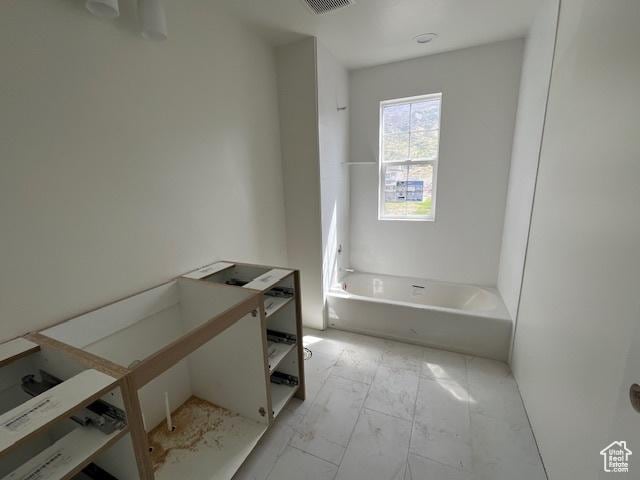 2131 N 725 W, Centerville, UT 84014 - full bathroom featuring a bath and marble finish flooring