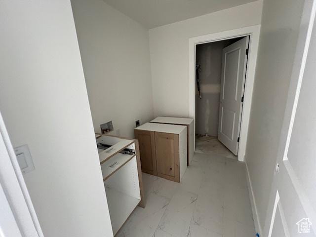2131 N 725 W, Centerville, UT 84014 - laundry area with light marble finish flooring
