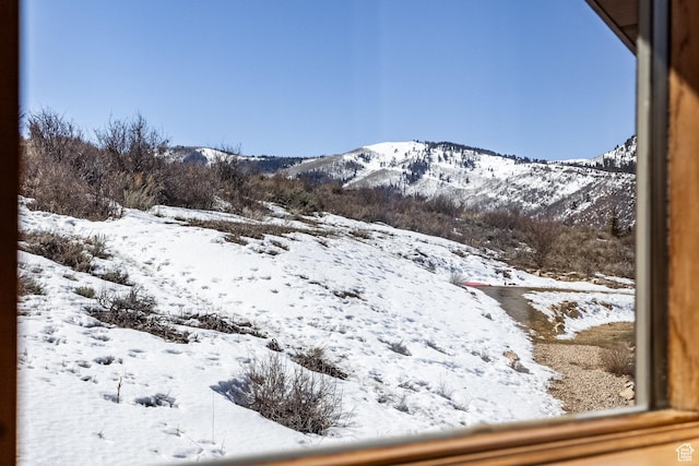 view of mountain feature
