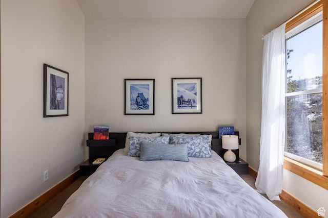 bedroom with baseboards
