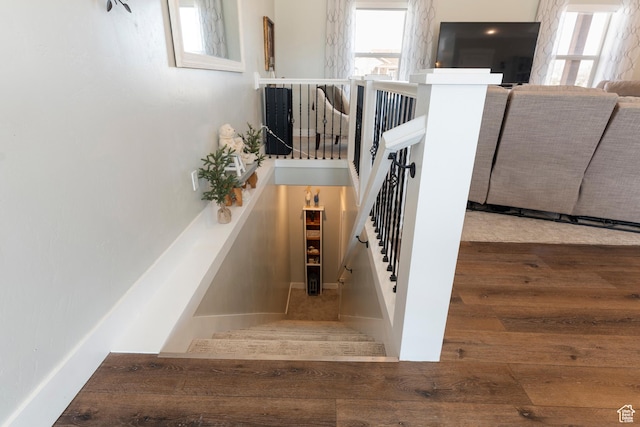 185 W 200 N, Centerfield, UT 84622 - staircase featuring wood finished floors