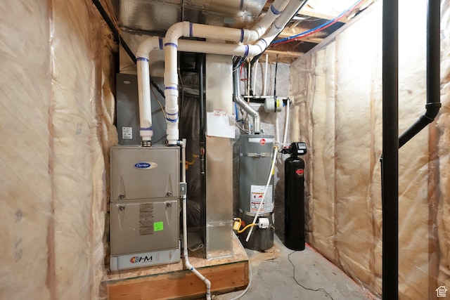 8165 S Willow Creek Cv E, Cottonwood Heights, UT 84093 - utility room with water heater