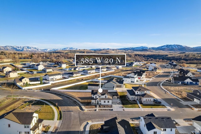 585 W 20 N, Hyrum, UT 84319 - bird's eye view featuring a residential view and a mountain view