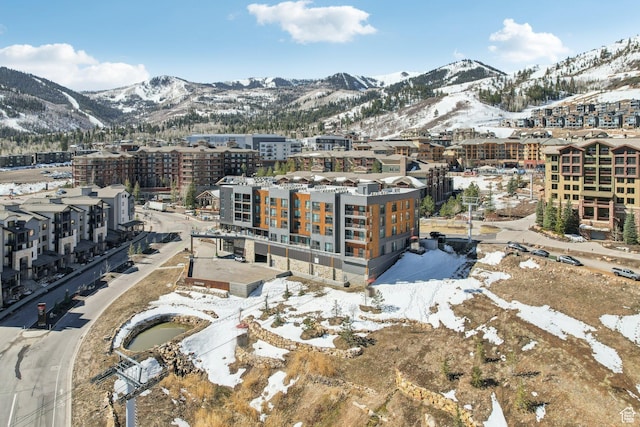 2670 Canyons Resort Dr Unit 424, Park City, UT 84098 - snowy aerial view with a mountain view