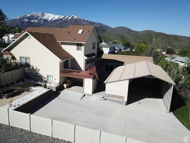 view of mountain backdrop