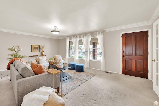 276 N 1100 E, Springville, UT 84663 - carpeted living room with crown molding and baseboards