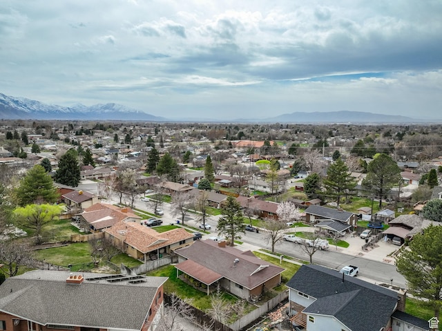 276 N 1100 E, Springville, UT 84663 - drone / aerial view featuring a mountain view and a residential view