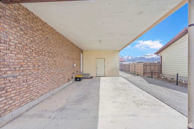 270 N 100 W, Goshen, UT 84633 - view of patio with a mountain view and fence
