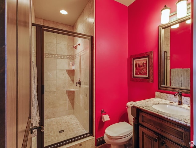 428 N Northstar Dr, St George, UT 84770 - full bath featuring toilet, vanity, and a stall shower