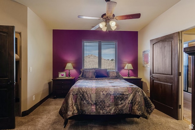 428 N Northstar Dr, St George, UT 84770 - bedroom featuring ceiling fan, carpet floors, and baseboards