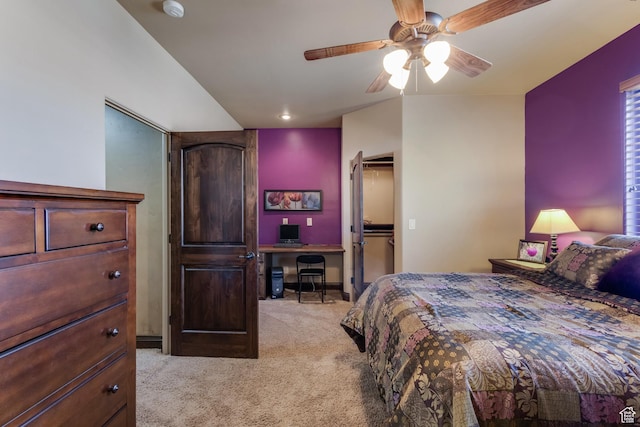 428 N Northstar Dr, St George, UT 84770 - bedroom featuring light colored carpet and ceiling fan