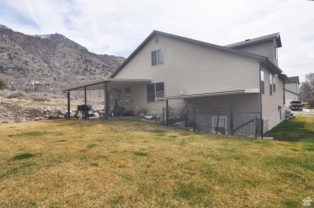 245 E 660 S, Willard, UT 84340 - rear view of house featuring a lawn and a mountain view