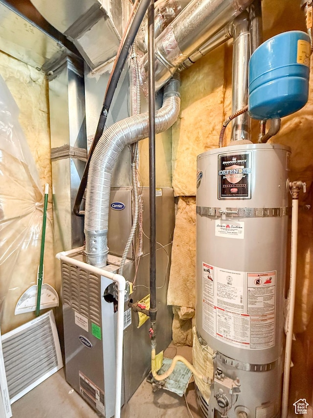 2016 E Cedar Trails Way, Eagle Mountain, UT 84005 - utility room featuring water heater
