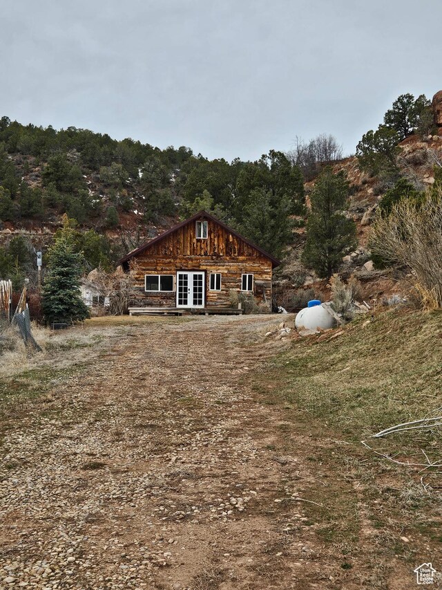 2350 S Red Creek Rd, Fruitland, UT 84027 - back of property featuring french doors