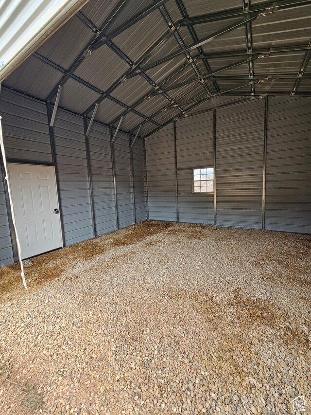 2350 S Red Creek Rd, Fruitland, UT 84027 - garage with metal wall