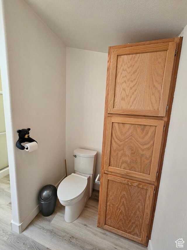 2350 S Red Creek Rd, Fruitland, UT 84027 - bathroom featuring baseboards, toilet, and wood finished floors