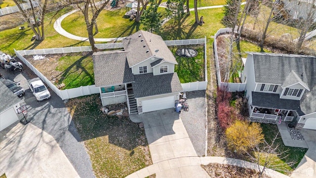100 Crayon Ct, Logan, UT 84321 - birds eye view of property
