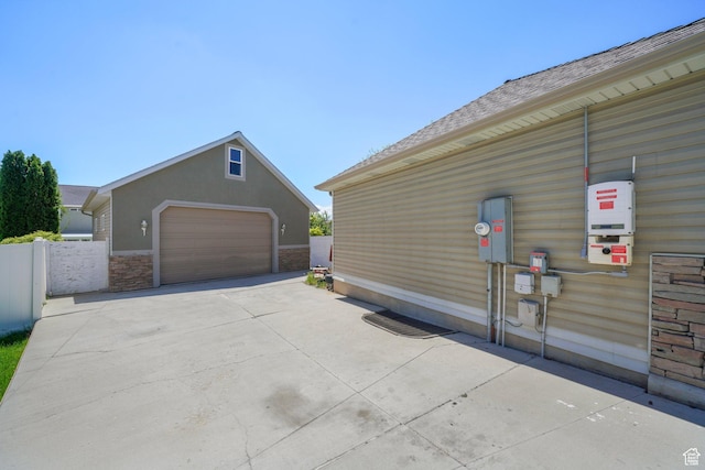 3429 W Picabo St S, Taylorsville, UT 84129 - view of home's exterior with a detached garage and an outdoor structure