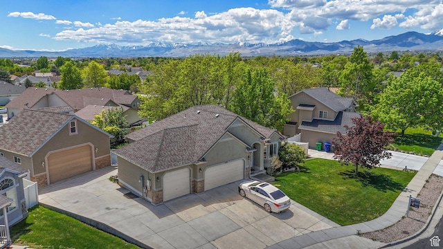3429 W Picabo St S, Taylorsville, UT 84129 - aerial perspective of suburban area featuring a mountainous background