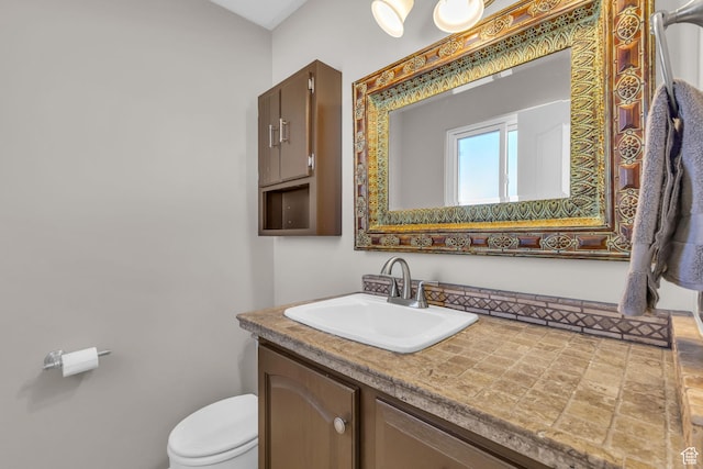 half bath with toilet and vanity
