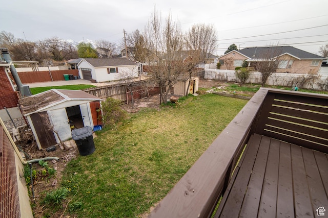 627 W La Salle Dr, Murray, UT 84123 - view of yard with a fenced backyard, an outdoor structure, and a residential view