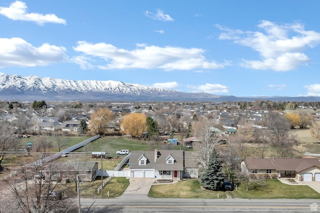 385 N 300 E, Providence, UT 84332 - birds eye view of property with a residential view and a mountain view