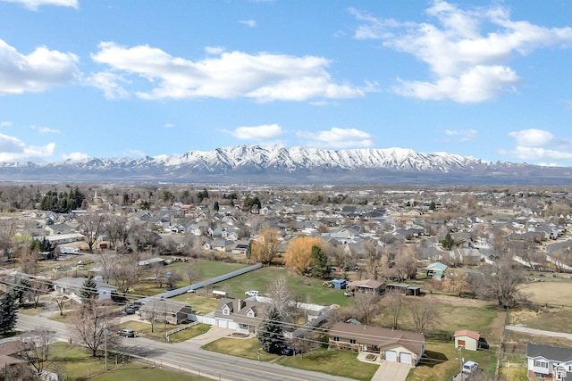 385 N 300 E, Providence, UT 84332 - drone / aerial view with a mountain view and a residential view
