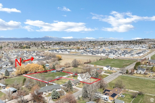 385 N 300 E, Providence, UT 84332 - birds eye view of property with a mountain view