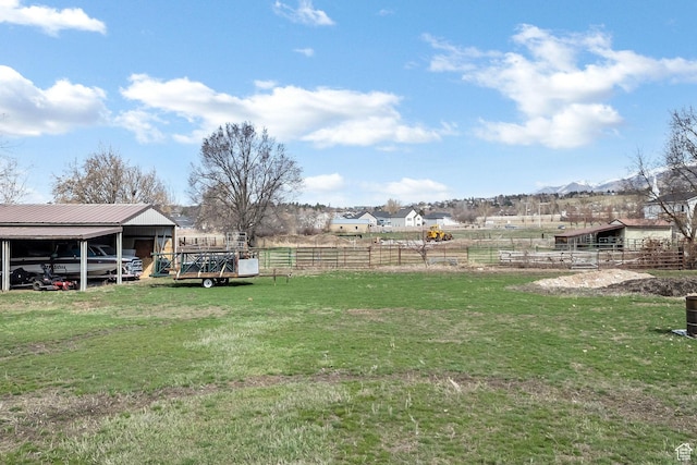 385 N 300 E, Providence, UT 84332 - view of yard featuring an outdoor structure and fence