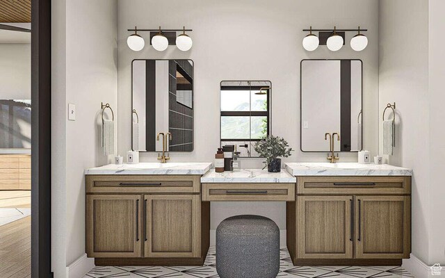 912 W Summit Creek Dr, Woodland Hills, UT 84653 - bathroom featuring double vanity
