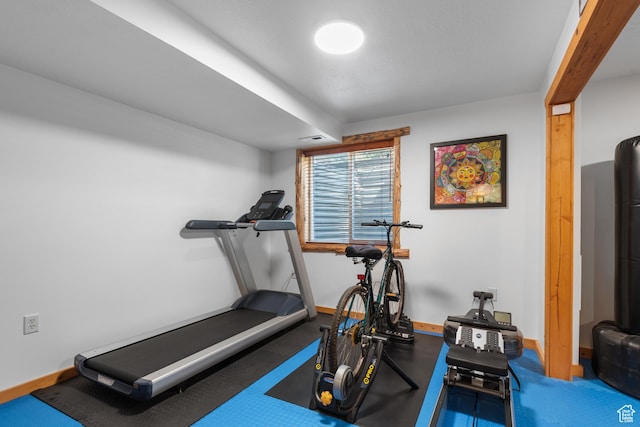 376 W Golden Harvest Rd, Draper, UT 84020 - exercise room featuring baseboards
