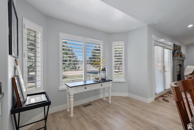 376 W Golden Harvest Rd, Draper, UT 84020 - office area featuring light wood finished floors, baseboards, and visible vents