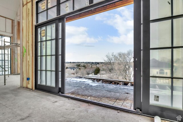 view of doorway to outside