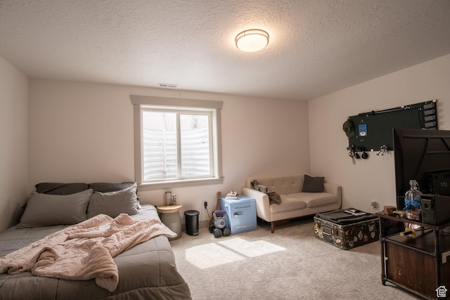 1438 N Jerry Gertsch Ln, Midway, UT 84049 - carpeted bedroom with a textured ceiling and visible vents
