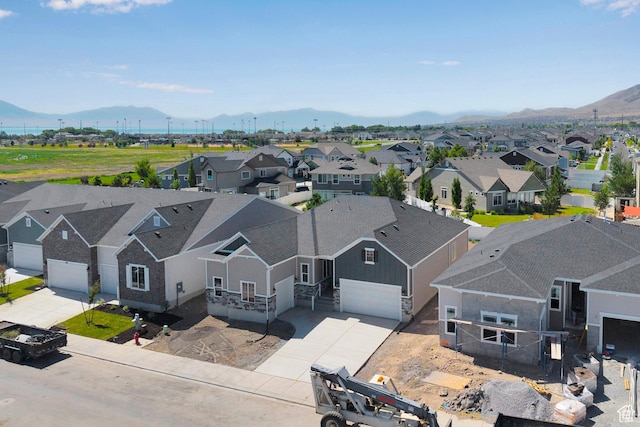 253 E Polaris Dr Unit 105, Saratoga Springs, UT 84045 - aerial view of residential area featuring mountains