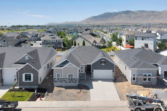253 E Polaris Dr Unit 105, Saratoga Springs, UT 84045 - aerial view of residential area with a mountain backdrop