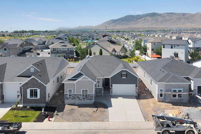 253 E Polaris Dr Unit 105, Saratoga Springs, UT 84045 - aerial perspective of suburban area featuring a mountain backdrop