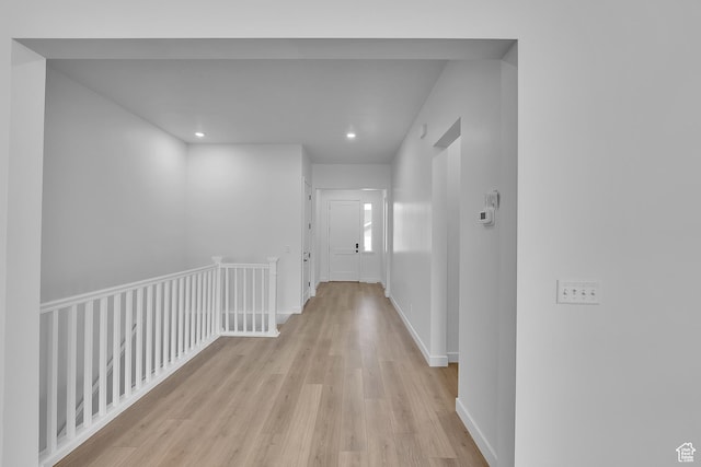 253 E Polaris Dr Unit 105, Saratoga Springs, UT 84045 - hall featuring light wood-type flooring and recessed lighting