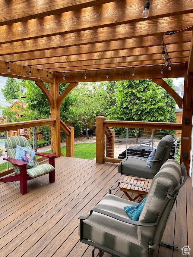 1869 Southpointe Ct, Logan, UT 84341 - view of deck