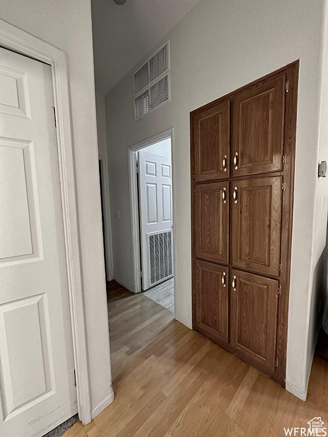 2103 S Mountain Vista Ln E, Provo, UT 84606 - corridor with visible vents and light wood-style floors