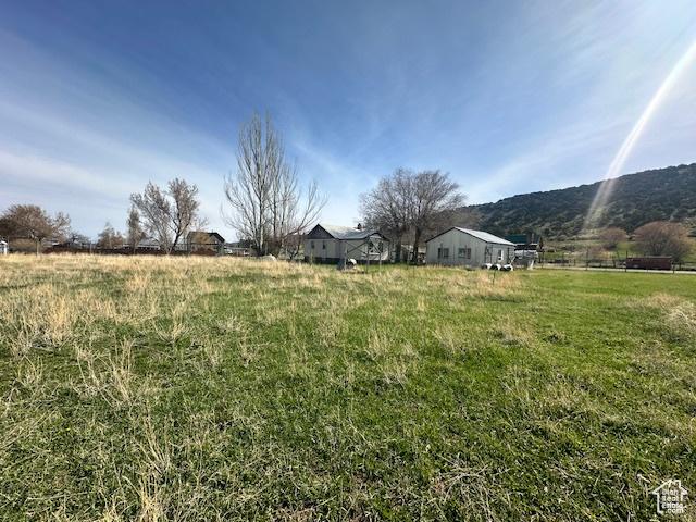 view of yard featuring a rural view