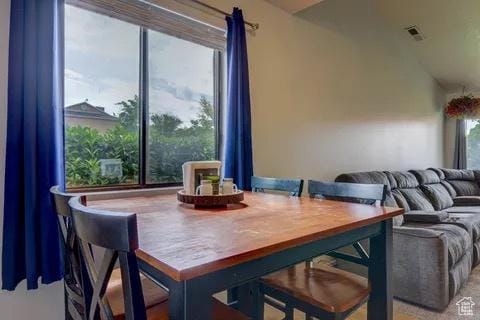 view of dining space