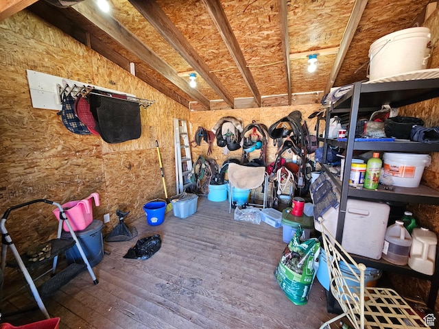 view of storage area