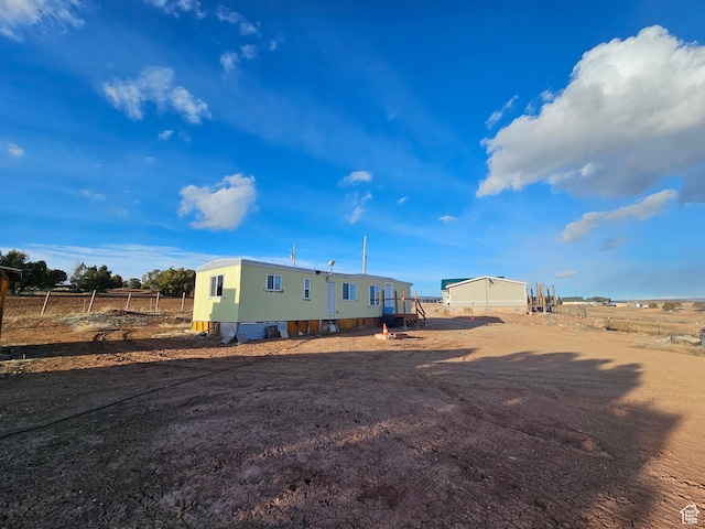 exterior space featuring fence