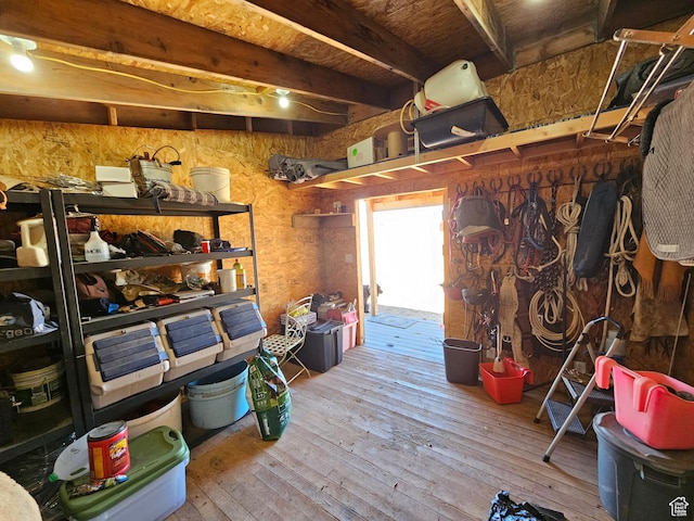 view of storage room
