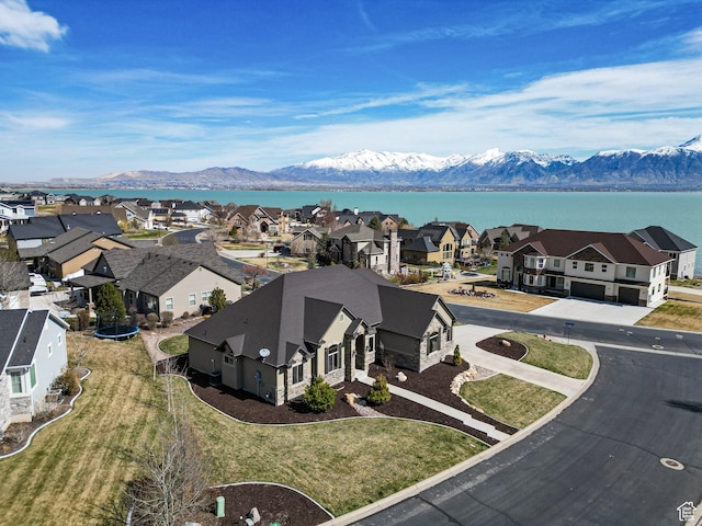198 E Cameron Dr, Saratoga Springs, UT 84045 - aerial view with a residential view and a mountain view