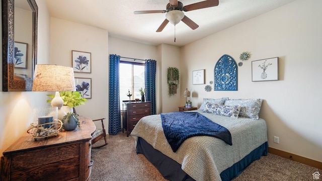 198 E Cameron Dr, Saratoga Springs, UT 84045 - carpeted bedroom with baseboards and ceiling fan